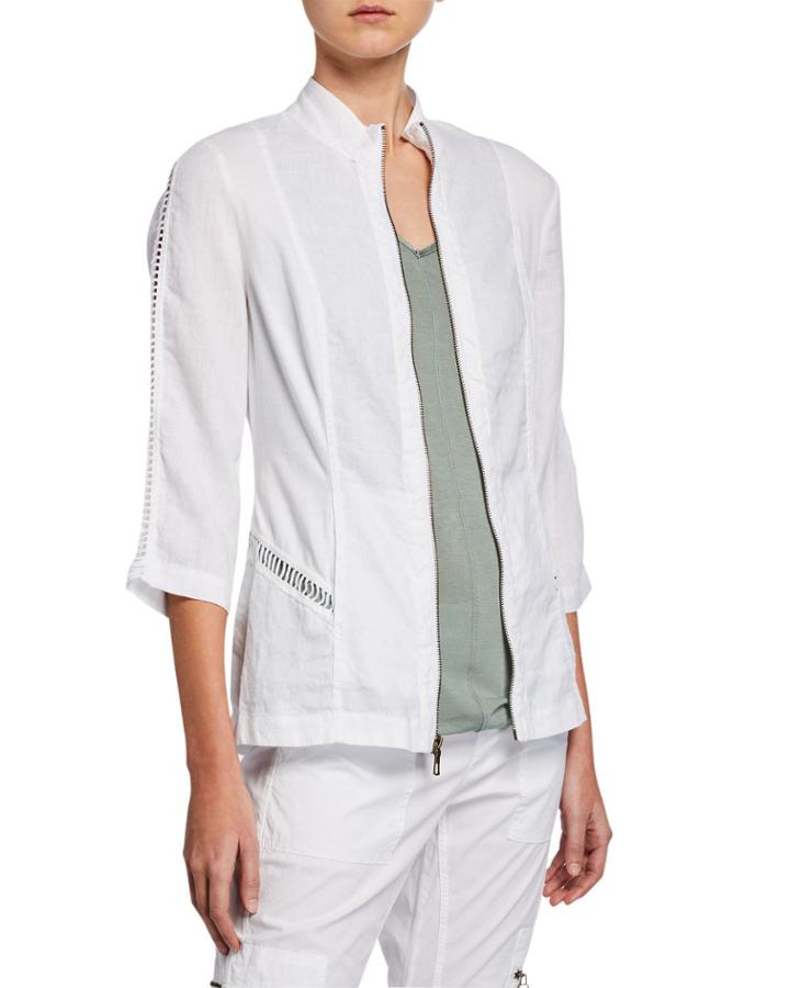 Klotho Ladder-stitching 3/4-sleeve Jacket
