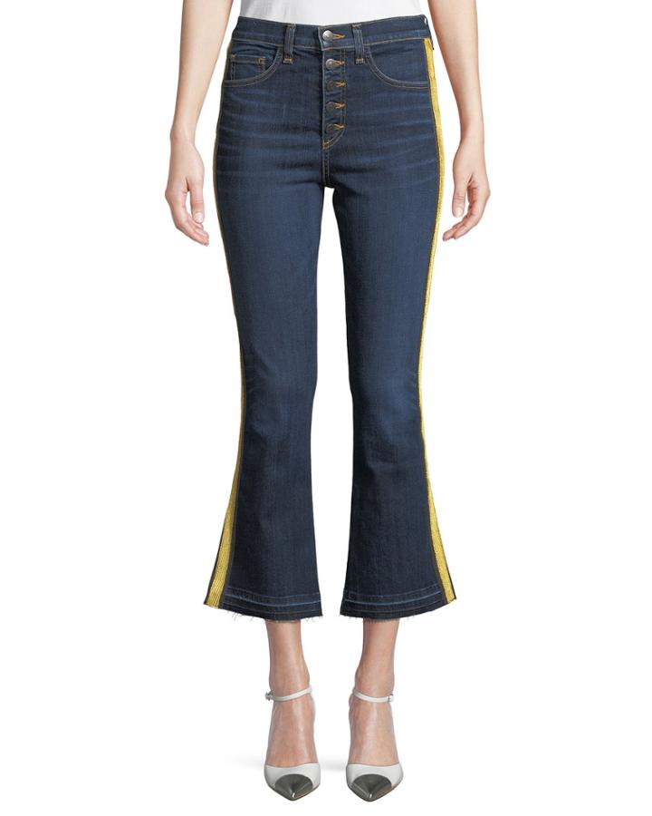 Carolyn Baby Boot Cropped Jeans With Tux