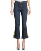 Carolyn Baby Boot Cropped Jeans With Tux