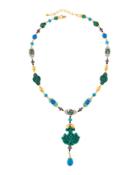 Mixed Bead Pendant Necklace