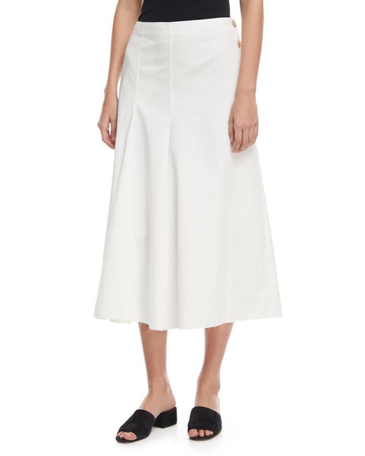 Smith Side-button A-line Chino