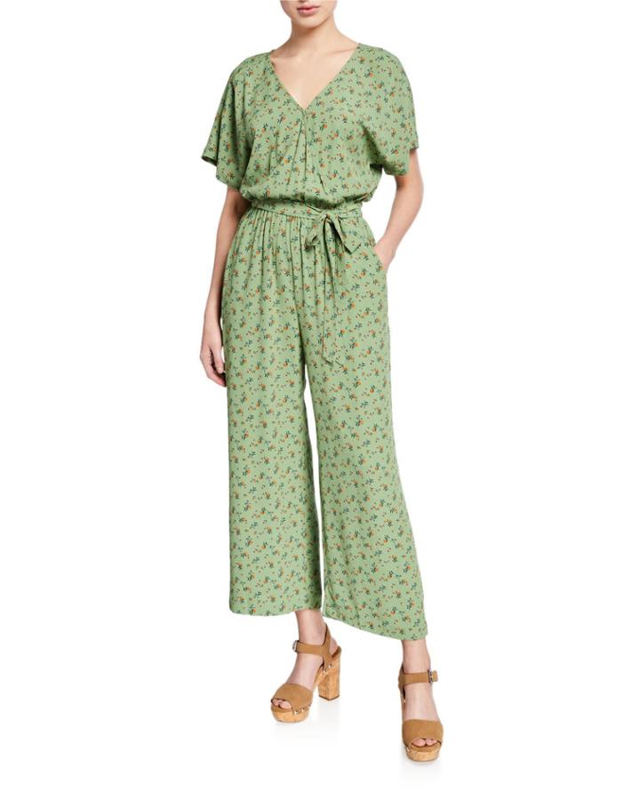 Andi Floral-print Wrap Jumpsuit