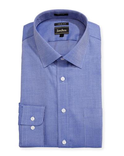 Trim-fit Regular Finish Check Dobby Dress