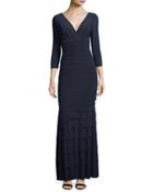 Banded Tier Jersey Gown