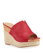 Cherli Cork And Braided-jute Leather Wedge Espadrilles