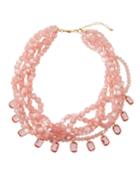 Multi-strand Torsade Bead Necklace