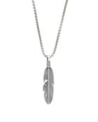 Men's Feather Pendant Necklace,