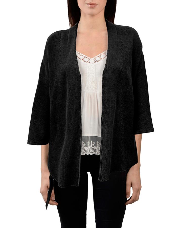 Open Cardigan With Belt