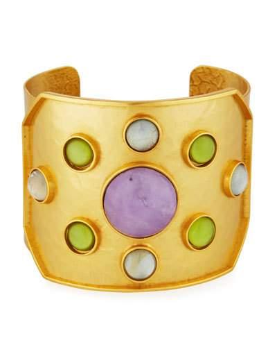 Rejoice Multi-gemstone Cuff Bracelet