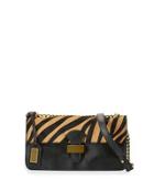 Tania Wild Leather Crossbody Bag, Animal/orange Pattern