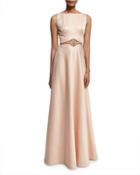 Sleeveless Shimmery Ball Gown