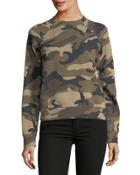 Camouflage Ponte Crewneck