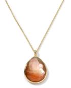 Rock Candy Pendant Necklace In Brown