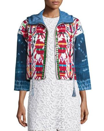 Mexican Hand-embroidered Short Jacket,