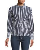 Corseted Button-front