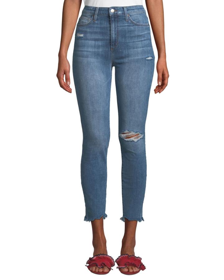 Charlie Sharkbite-hem Ankle Jeans