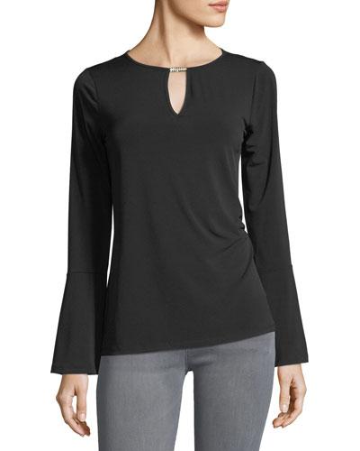 Glitz Flare-sleeve Top