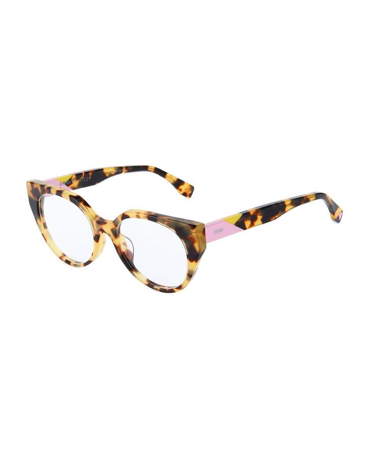 Oversized Round Acetate Optical Glasses