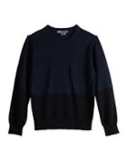 Vince Boys' Colorblock Sweater, Navy/black, Sizes 4-7, Boy's,