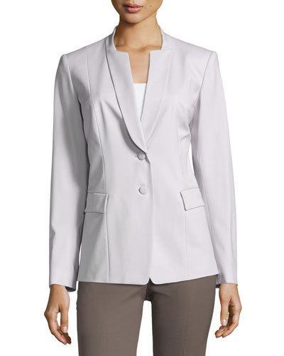 Devi Notched-collar Two-button Jacket,