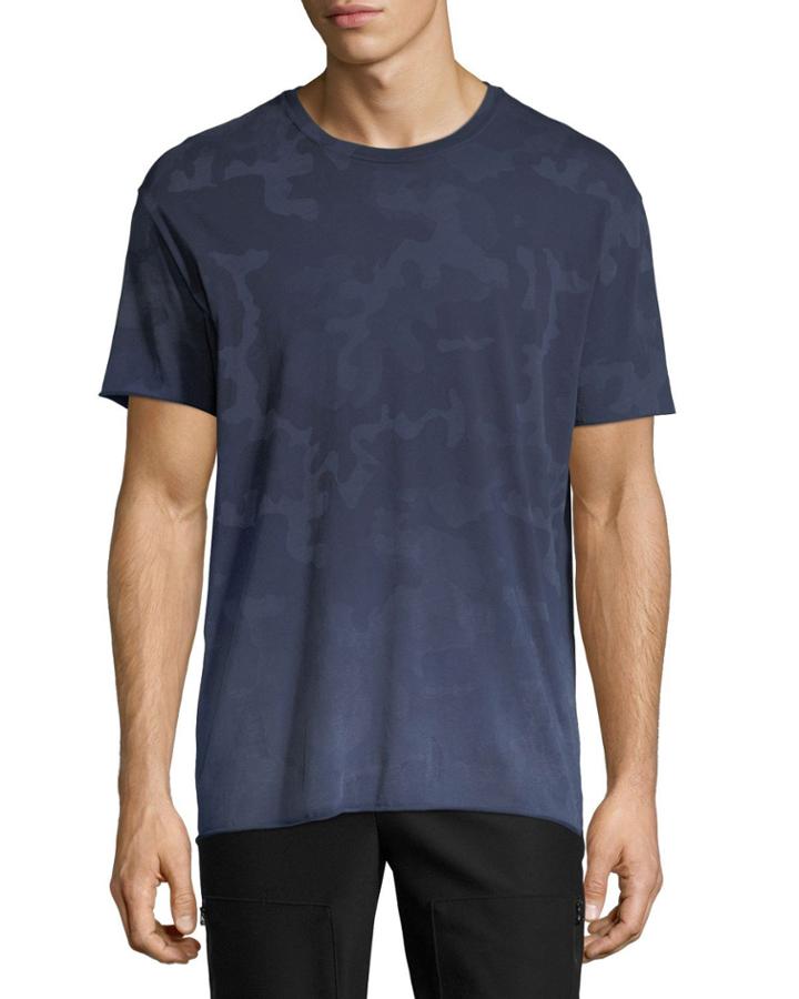 Camouflage-print Crewneck T-shirt