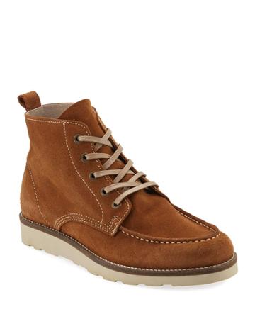 Robbie Apron-toe Suede Rugged Boots