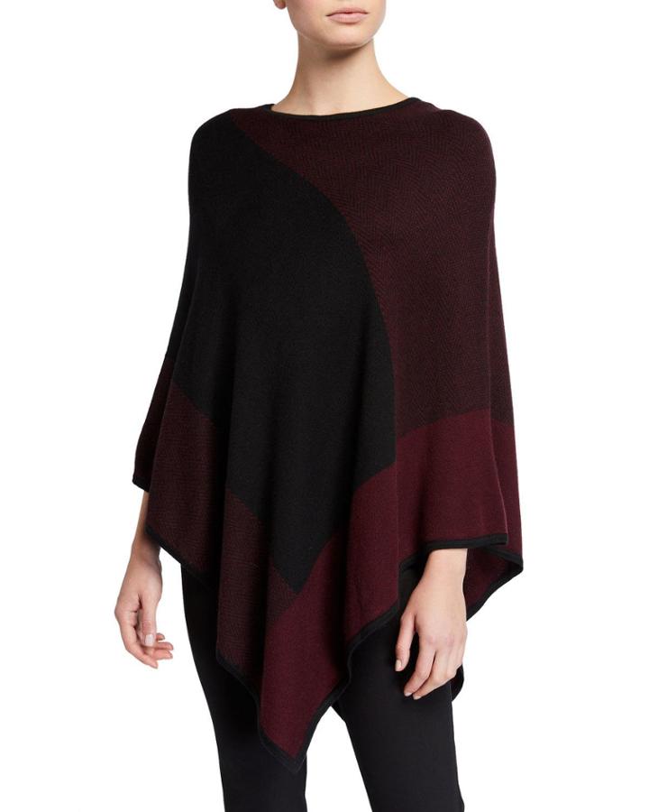 Asymmetrical Drape Poncho