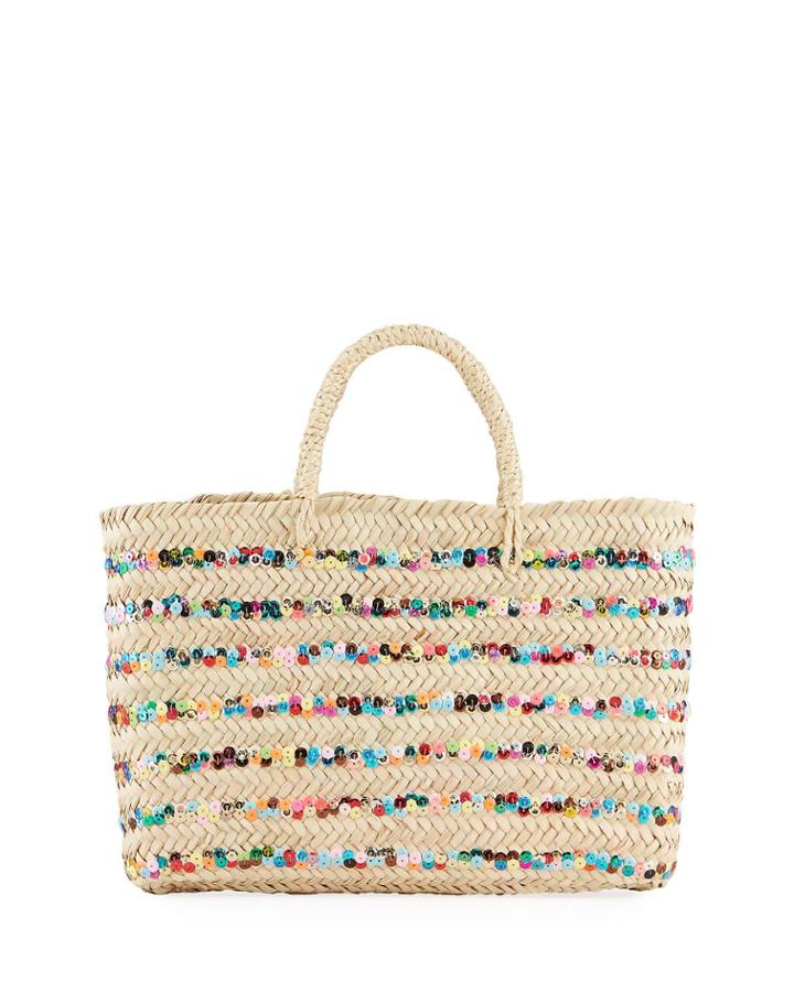 Large Rainbow Sequin Stripe