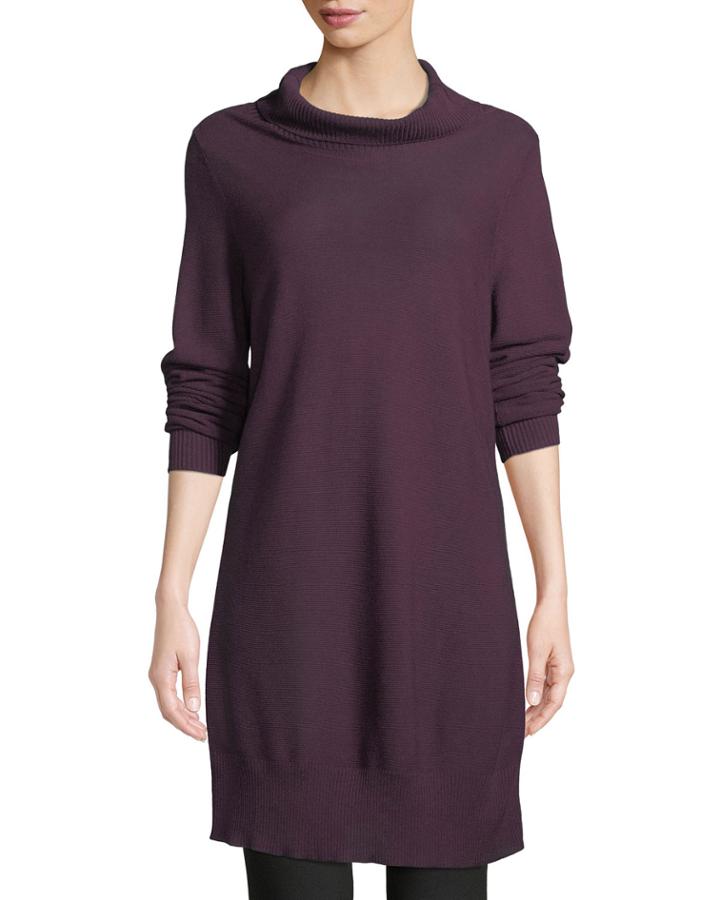 Tencel/silk Turtleneck Tunic