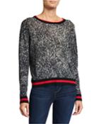 Sporty Leopard-print Crewneck