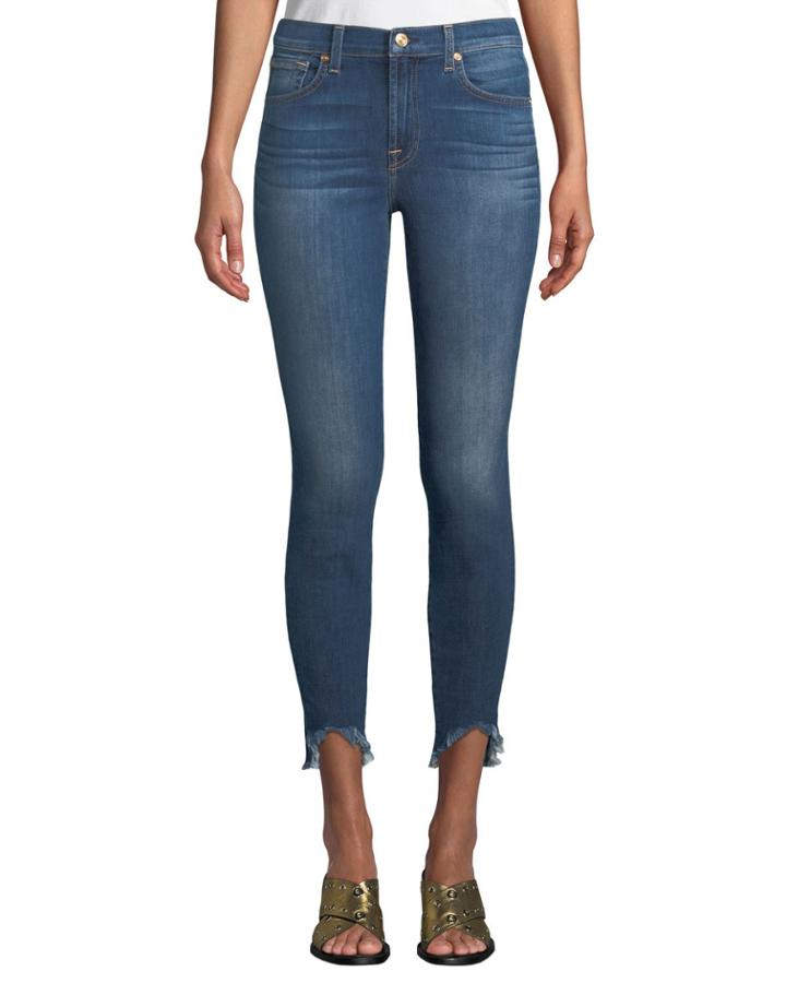 Gwenevere High-rise Raw-hem Jeans