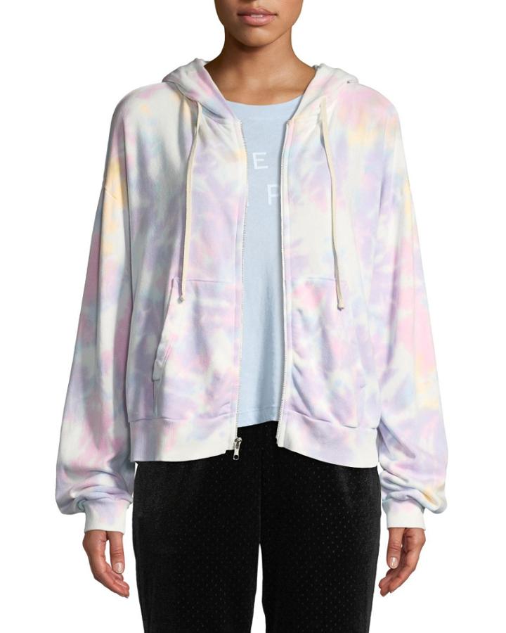 Marquis Tie-dye Zip-front Hoodie