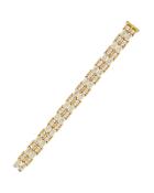 18k Double-row Channel-set Diamond Tennis Bracelet,