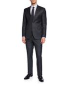 Men's Two-piece Solid Stretch Wool