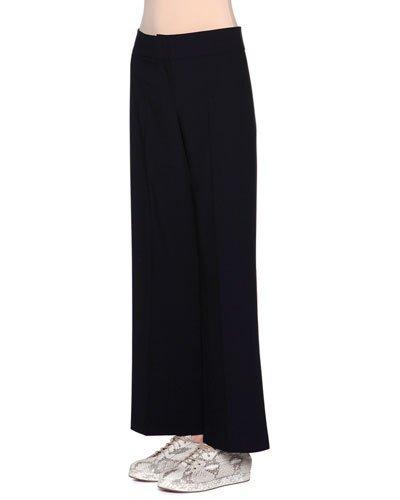 Mid-rise Wide-leg Pants