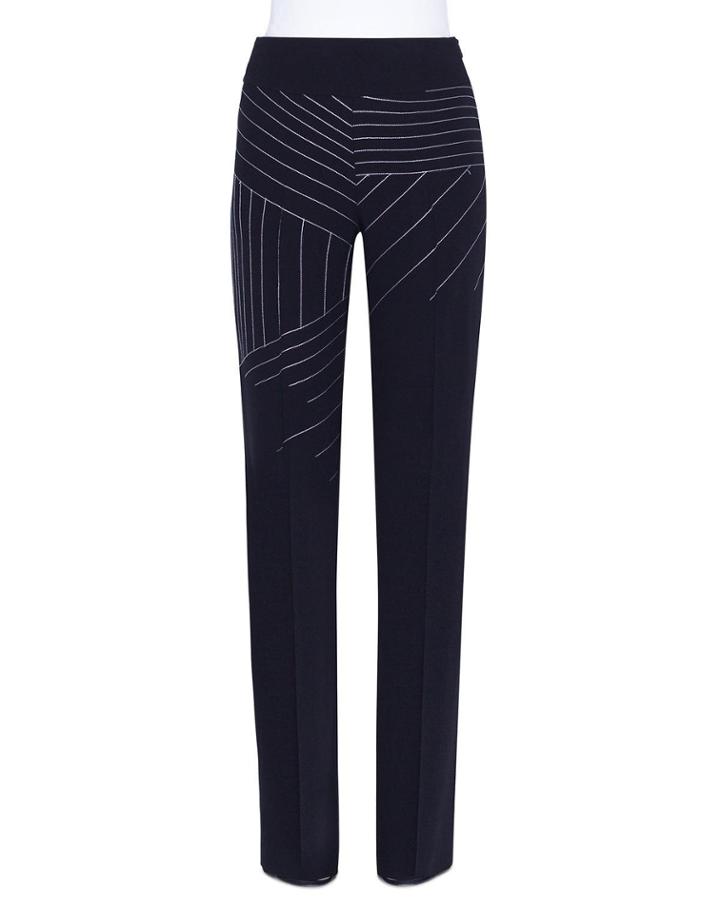 Carla Swiss-mountain Embroidered Wool Pants