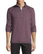 Quarter-zip Stretch-knit
