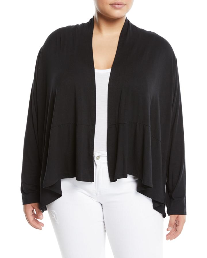 Matte Jersey Hardware-sleeve Cardigan,