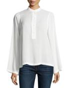 Bell-sleeve Tee, White
