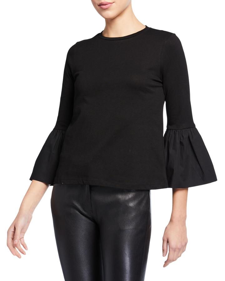 Bell Sleeve Cotton T-shirt
