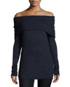Alexandra Off-the-shoulder Long-sleeve Top