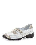 Gero Slip-on Golf Shoe, White/roccia