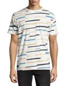 Max Broken-stripe Tee Shirt, Winter White