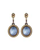 Old World Two-tone Triplet Drop Earrings