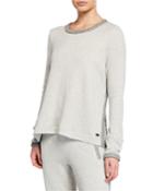 Long-sleeve French Terry Top W/