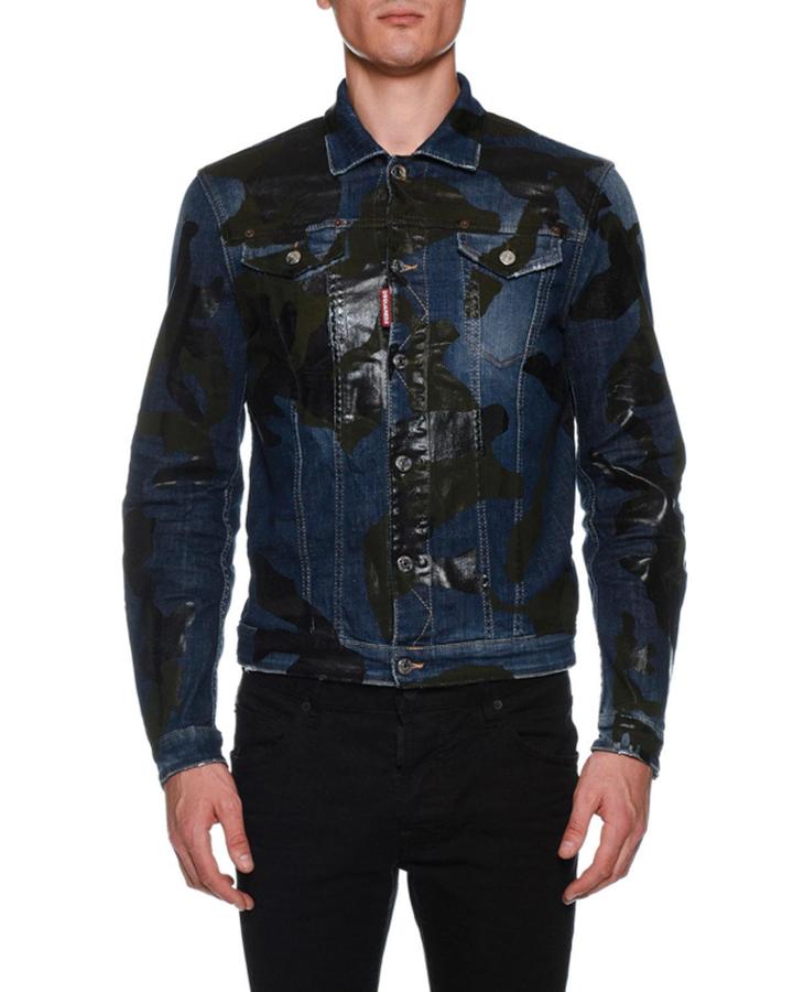 Men's Camo Jean Jacket