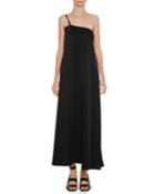 Braided-strap One-shoulder Satin