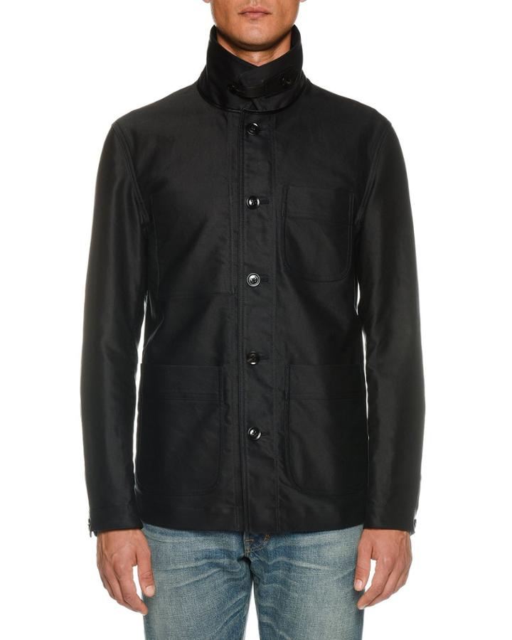Men's Workwear Stand-collar Jacket