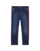 Boy's Skinny Denim Jeans W/ Side Stripe,
