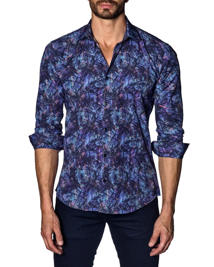 Men's Semi-fitted Abstract Sport